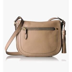 Cole Haan leather crossbody shoulder bag Sadle Brown Vtg